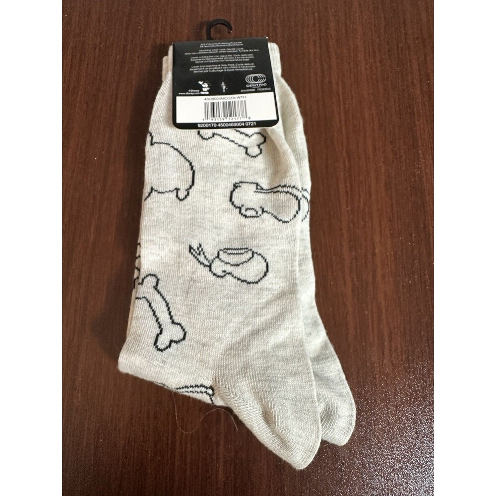 NWT Disney's Mickey Mouse UNISEX Crew Socks Size 9-13 - Picture 2 of 3